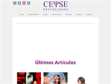 Tablet Screenshot of ceysepsicologos.com